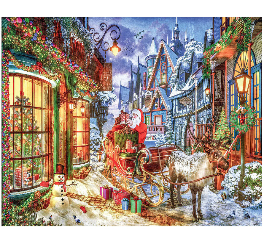FINAL SALE WMP Christmas White Mountain Santa’s Deliveries Puzzle 1000pcs