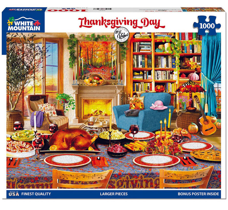 White Mountain Thanksgiving Day Puzzle 1000pcs