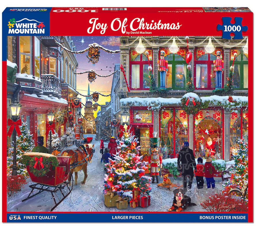 White Mountain Joy Of Christmas Puzzle 1000pcs