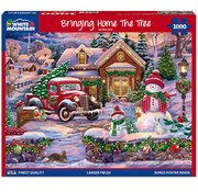 White Mountain White Mountain Bringing Home The Tree Puzzle 1000pcs