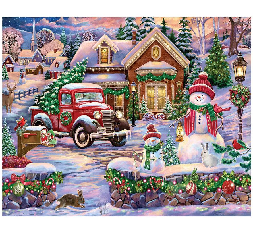 White Mountain Bringing Home The Tree Puzzle 1000pcs