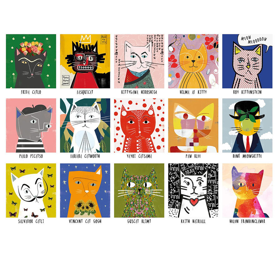 Happily Art Cats Puzzle 1000pcs