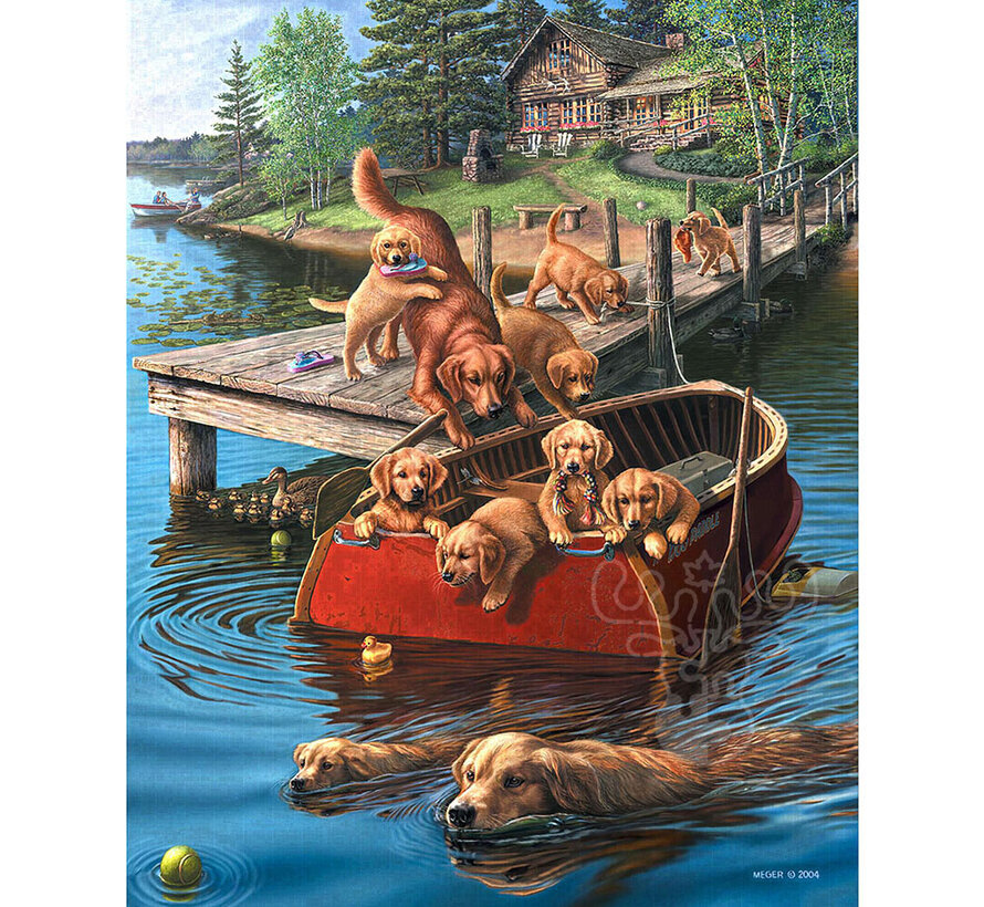 SunsOut Dog Paddle Puzzle 300pcs