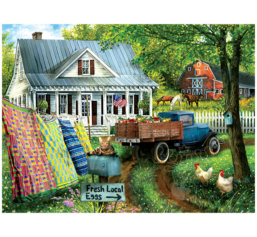 FINAL SALE SunsOut Countryside Living Puzzle 1000pcs