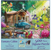 SunsOut FINAL SALE SunsOut Fantasy Cabin Puzzle 500pcs