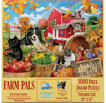 SunsOut FINAL SALE SunsOut Farm Pals Puzzle 1000pcs