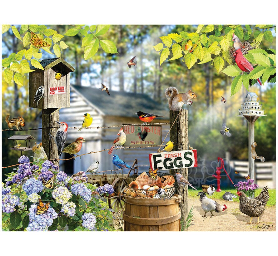 FINAL SALE SunsOut Birds on a Wire Puzzle 1000pcs