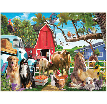 SunsOut SunsOut Gathering in the Farmyard Puzzle 1000pcs