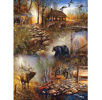 SunsOut FINAL SALE SunsOut Forest Collage Puzzle 1000pcs