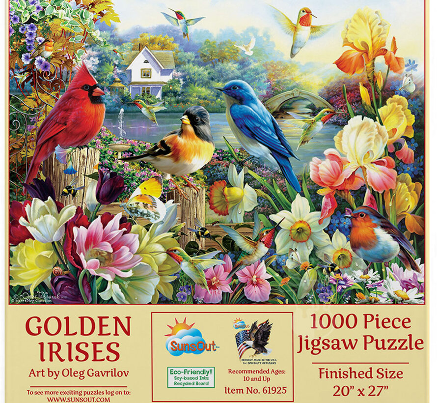 SunsOut Golden Irises Puzzle 1000pcs