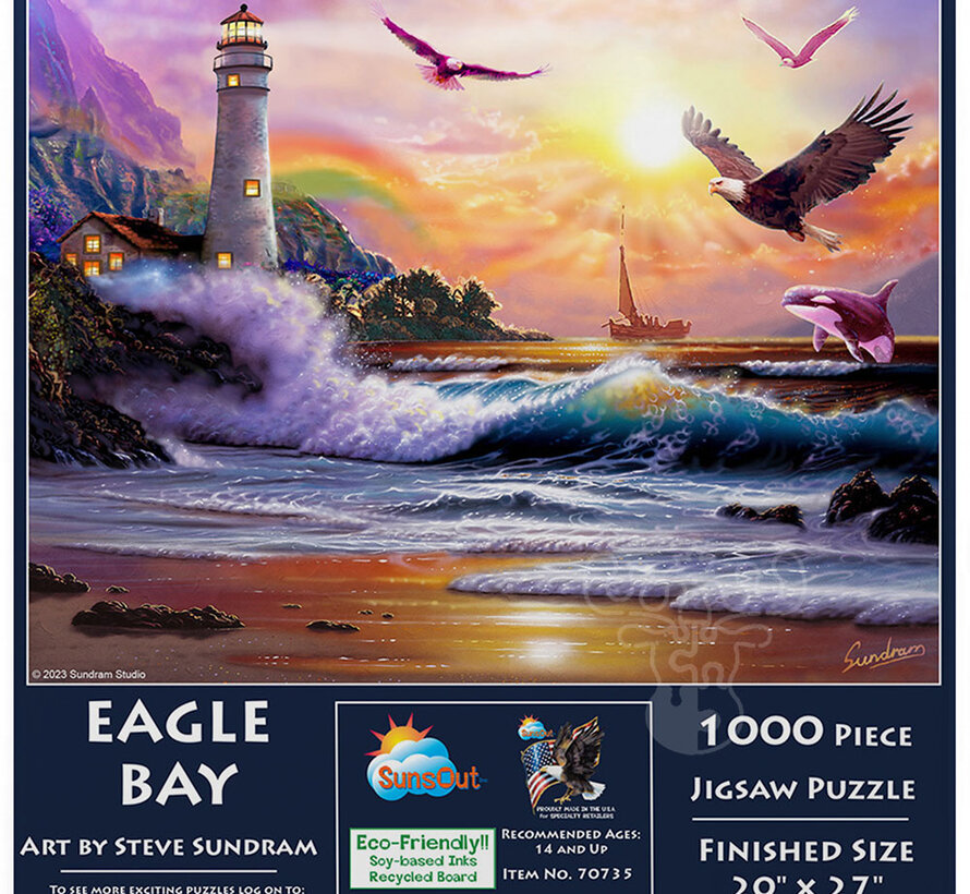 SunsOut Eagle Bay Puzzle 1000pcs