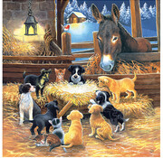 SunsOut FINAL SALE Sunsout Barnyard Nativity Puzzle 500pcs