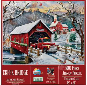SunsOut SunsOut Creek Bridge Puzzle 500pcs