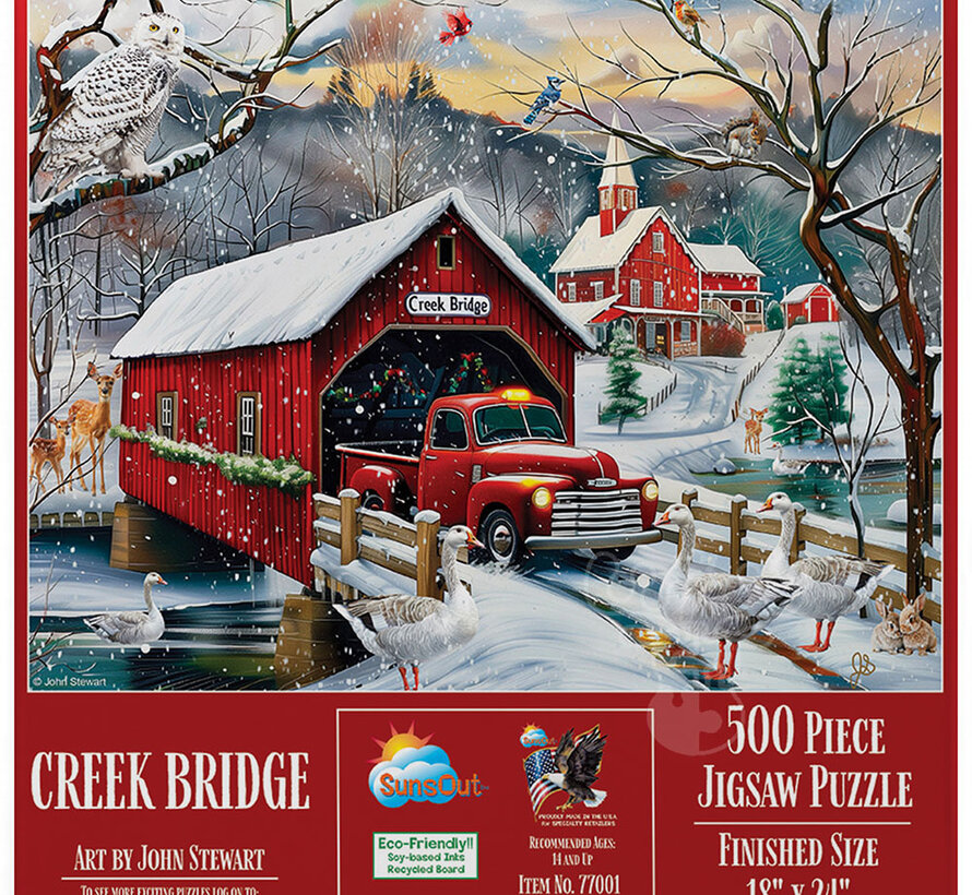 SunsOut Creek Bridge Puzzle 500pcs