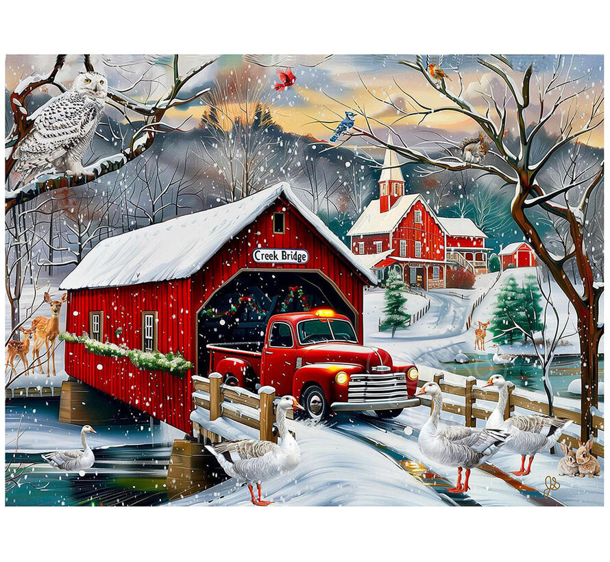 SunsOut Creek Bridge Puzzle 500pcs