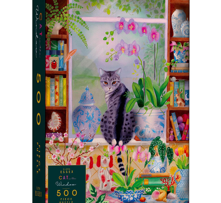 Elena Essex Cat in the Window Puzzle 500pcs