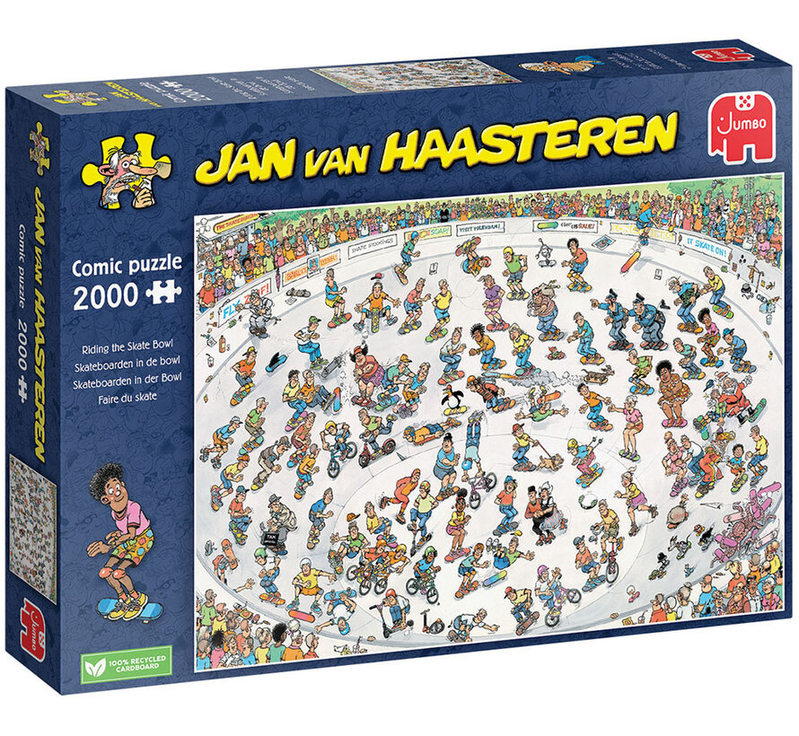 Jumbo Jan van Haasteren - Riding the Skate Bowl Puzzle 2000pcs