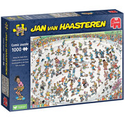 Jumbo Jumbo Jan van Haasteren - Riding the Skate Bowl Puzzle 1000pcs - ORIGINAL BOX SIZE