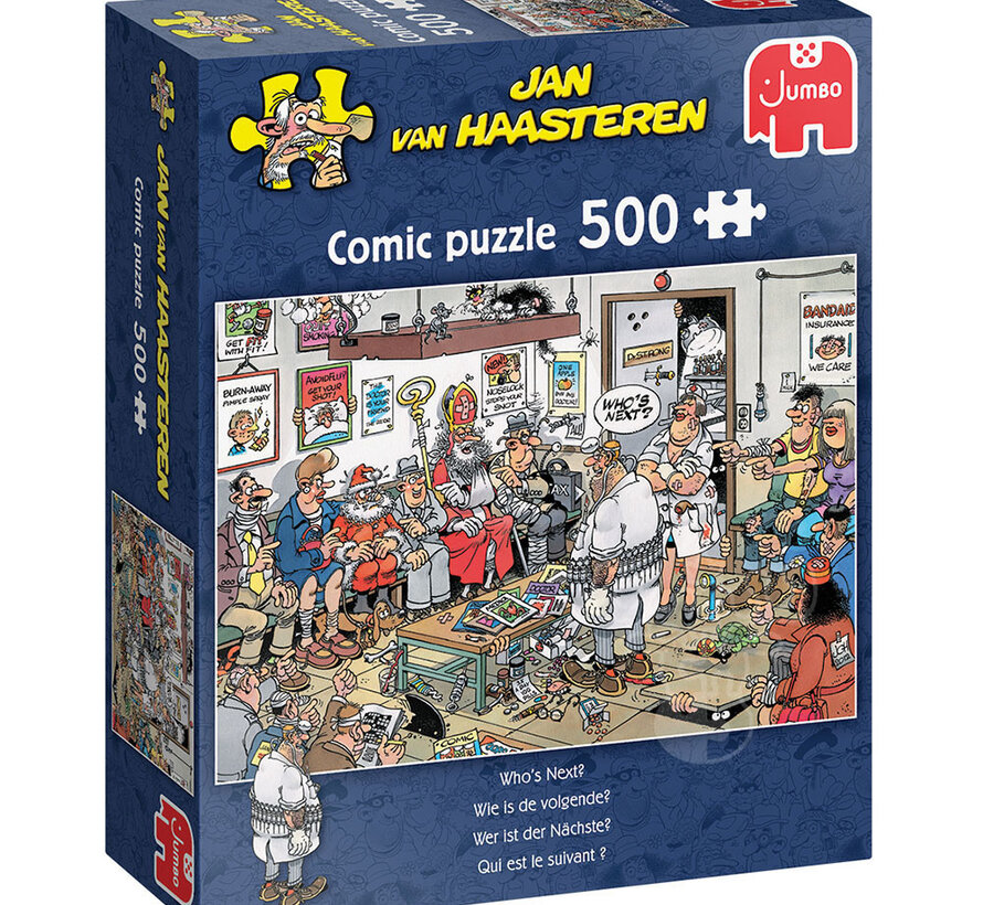 Jumbo Jan van Haasteren - Who's Next? Puzzle 500pcs - ORIGINAL BOX SIZE