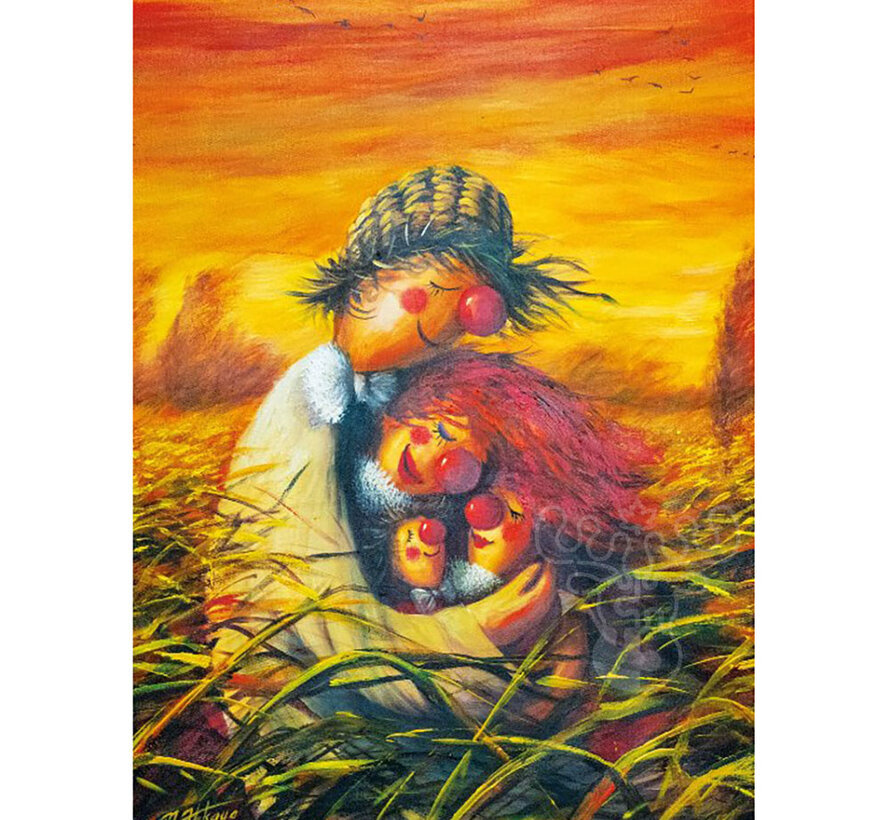 FINAL SALE Magnolia Scarecrow Family Puzzle 1000pcs