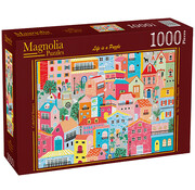 Magnolia Puzzles Magnolia Colorful Houses Puzzle 1000pcs