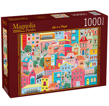 Magnolia Puzzles Magnolia Colorful Houses Puzzle 1000pcs