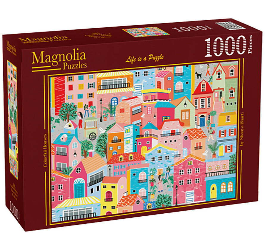 Magnolia Colorful Houses Puzzle 1000pcs