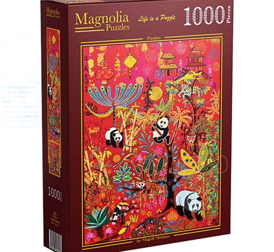 Magnolia Pandas Puzzle 1000pcs