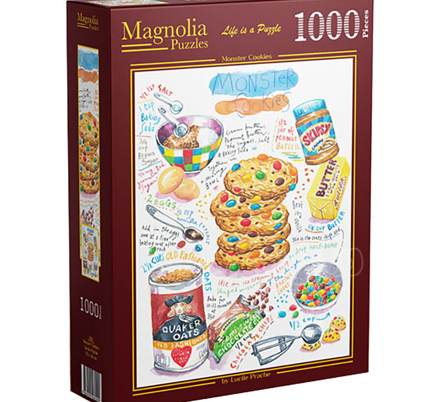 Magnolia Monster Cookie Puzzle 1000pcs