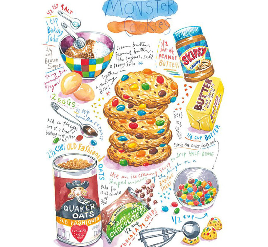 Magnolia Monster Cookie Puzzle 1000pcs