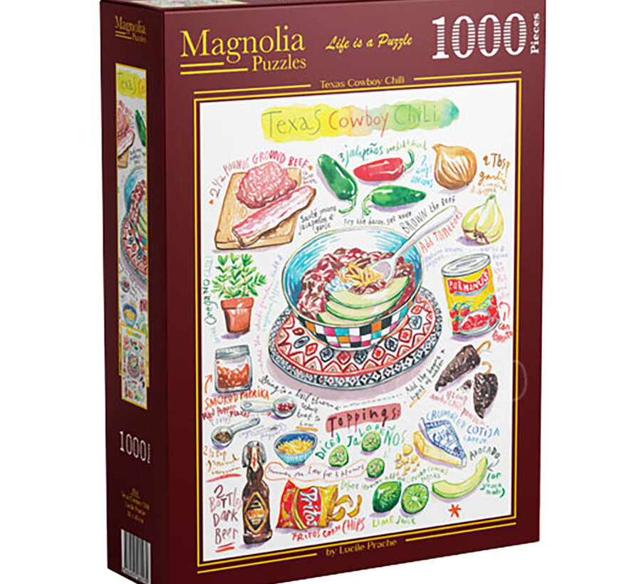 Magnolia Texas Cowboy Chili Puzzle 1000pcs