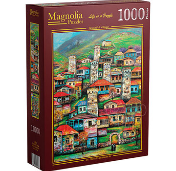 Magnolia Puzzles Magnolia Beautiful Village Puzzle 1000pcs