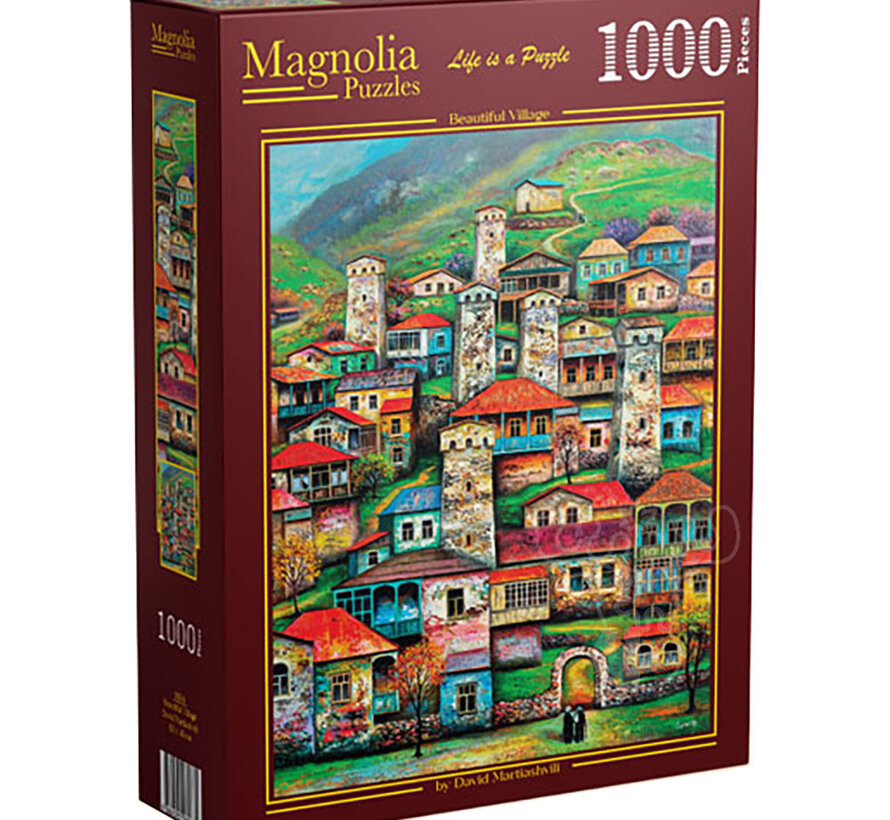 Magnolia Beautiful Village Puzzle 1000pcs