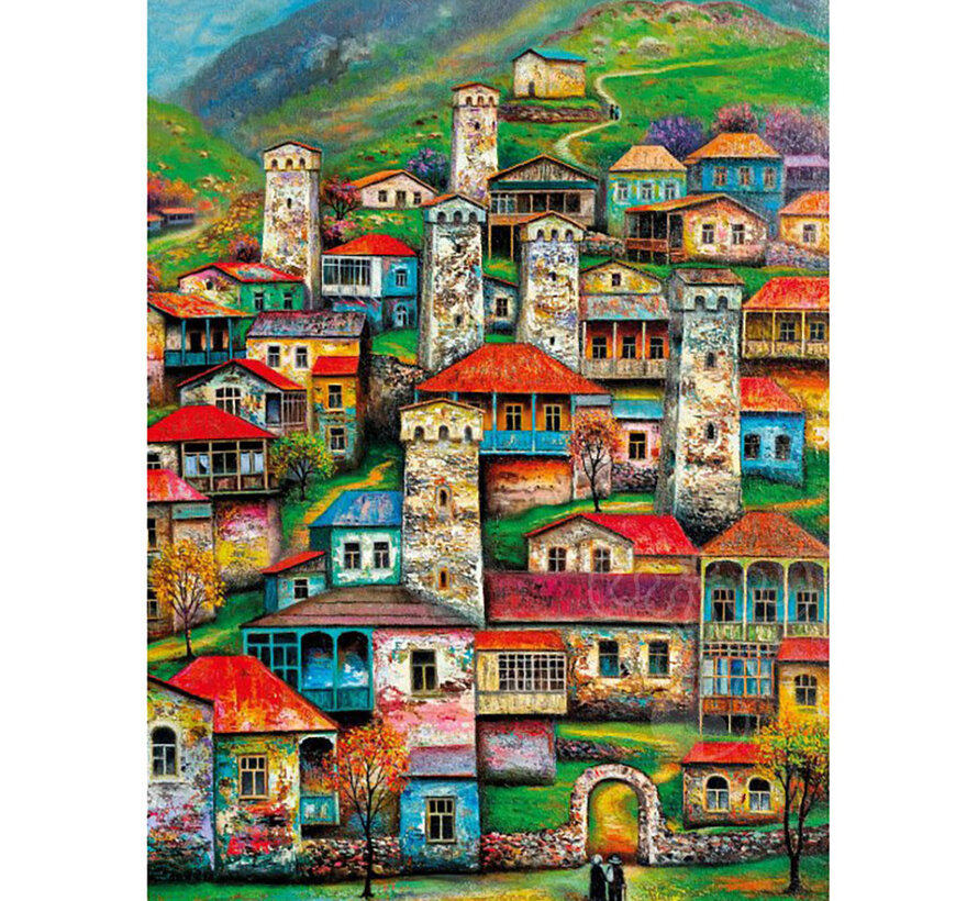 Magnolia Beautiful Village Puzzle 1000pcs
