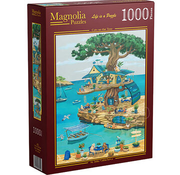 Magnolia Puzzles Magnolia Cats on the Tree Puzzle 1000pcs