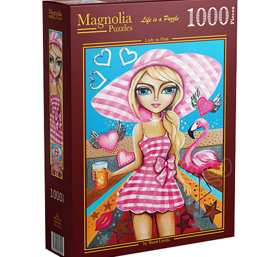 Magnolia Lady in Pink Puzzle 1000pcs