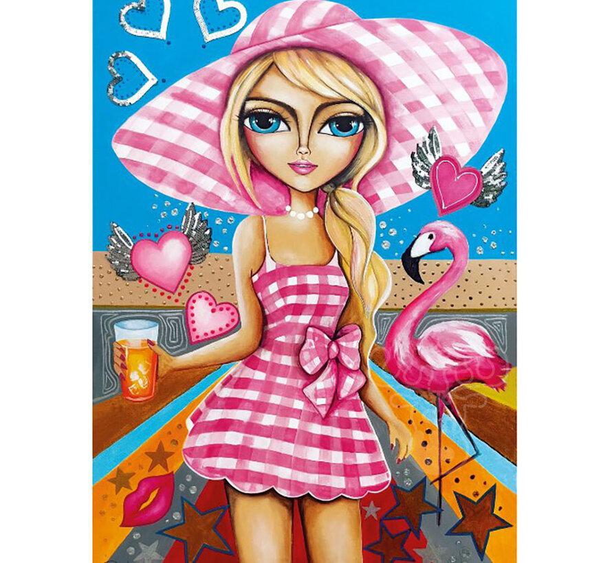 Magnolia Lady in Pink Puzzle 1000pcs