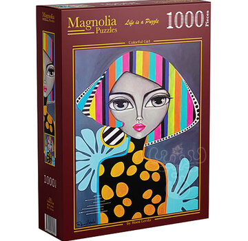 Magnolia Puzzles Magnolia Colorful Girl Puzzle 1000pcs