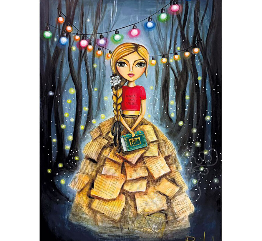 Magnolia Bookworm Girl Puzzle 1000pcs