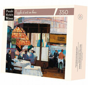 Puzzle Michèle Wilson Michèle Wilson Goossens: In a Coffee Shop Wood Puzzle 350pcs