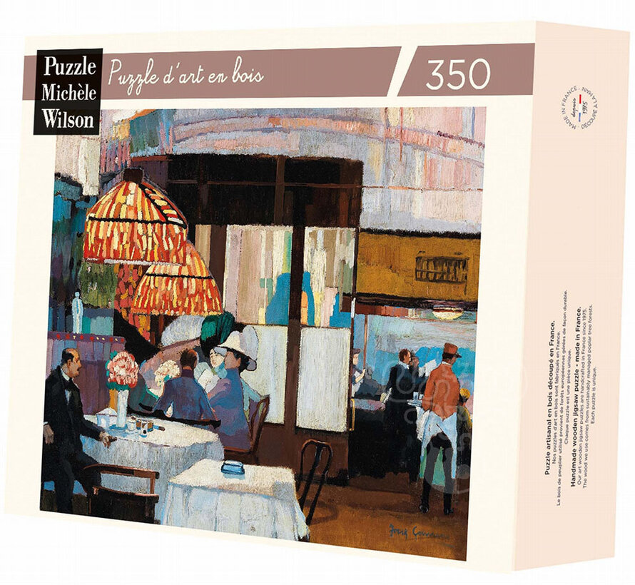Michèle Wilson Goossens: In a Coffee Shop Wood Puzzle 350pcs