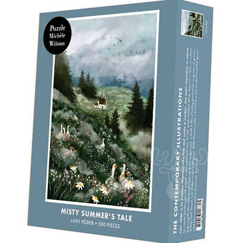 Puzzle Michèle Wilson Michèle Wilson Contemporary Illustrations Poder: Misty's Summer Tale Wood Puzzle 500pcs