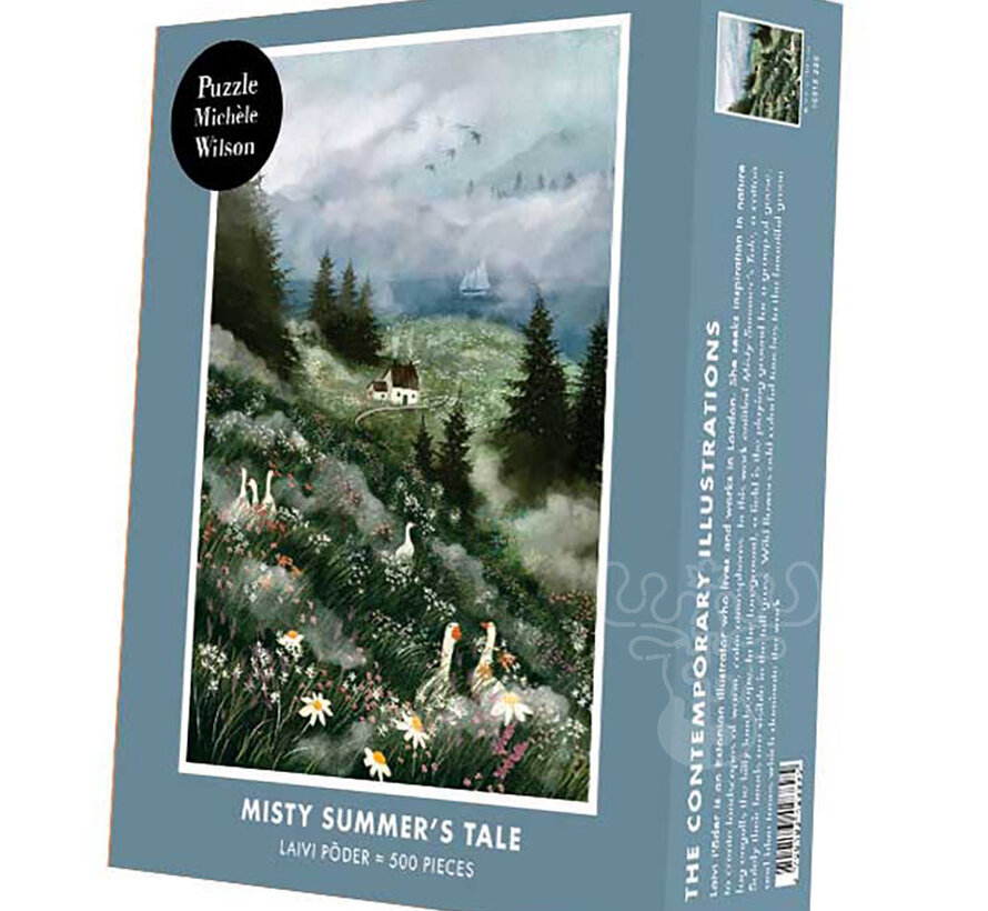 Michèle Wilson Contemporary Illustrations Poder: Misty's Summer Tale Wood Puzzle 500pcs