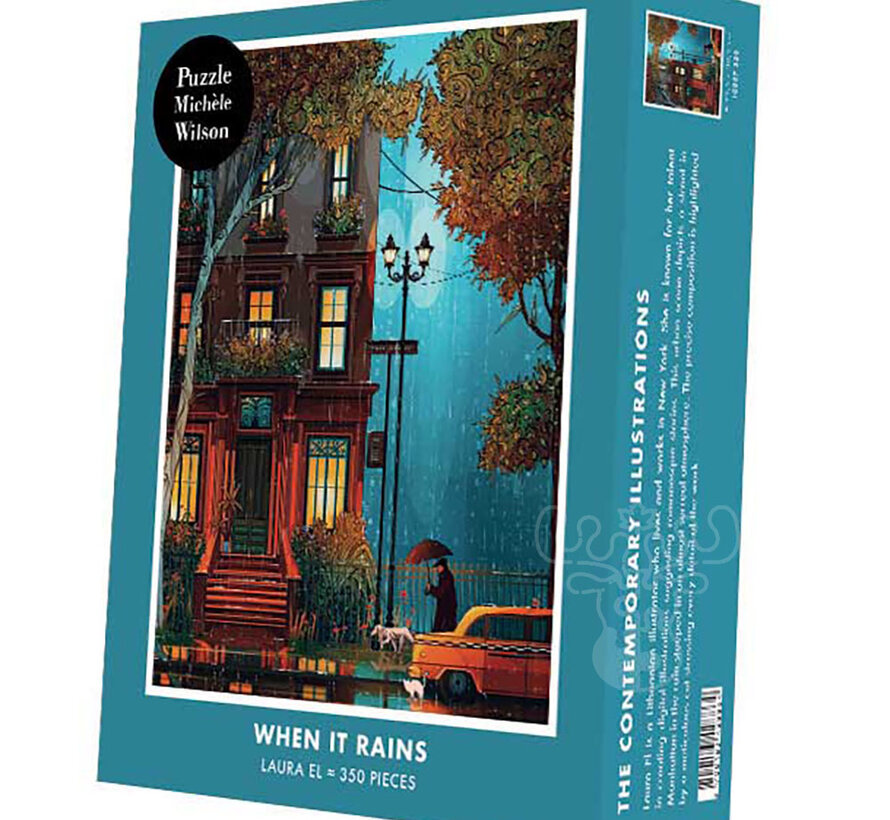 Michèle Wilson Contemporary Illustrations El: When It Rains Wood Puzzle 350pcs