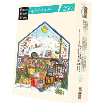 Puzzle Michèle Wilson Michèle Wilson Les Infusettes: The Derbyshire Greenhouse Wood Puzzle 250pcs