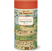 Cavallini Cavallini Vintage: Map of San Francisco Puzzle 1000pcs