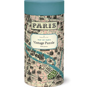 Cavallini Cavallini Vintage: Map of Paris Puzzle 1000pcs