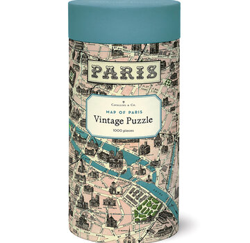 Cavallini Cavallini Vintage: Map of Paris Puzzle 1000pcs