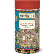 Cavallini Cavallini Vintage: Map of New York Puzzle 1000pcs