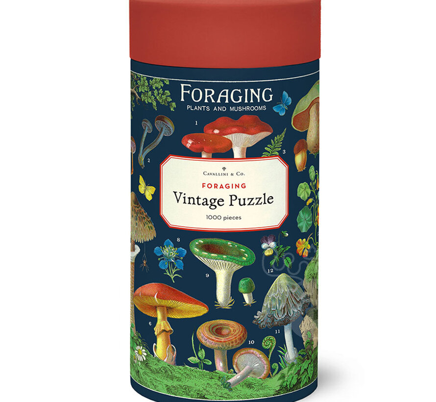 Cavallini Vintage: Foraging Puzzle 1000pcs